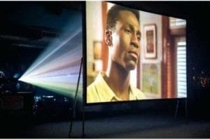 Motorlu Ters Projeksiyon Perdesi